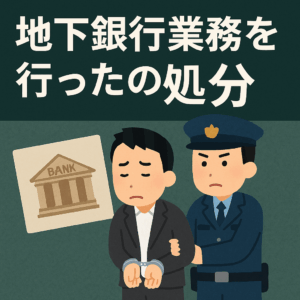銀行法違反に対する処分